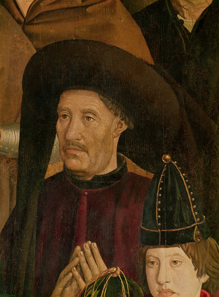 Henry the Navigator (1394-1460) detalj fra Polyptych of St. Vincent, ca. 1465 av Nuno Goncalves or Gonzalvez