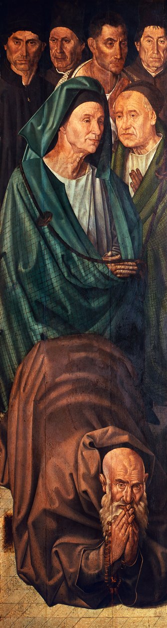 Panel of Fishermen, detalj fra Polyptych of St Vincent av Nuno Goncalves or Gonzalvez