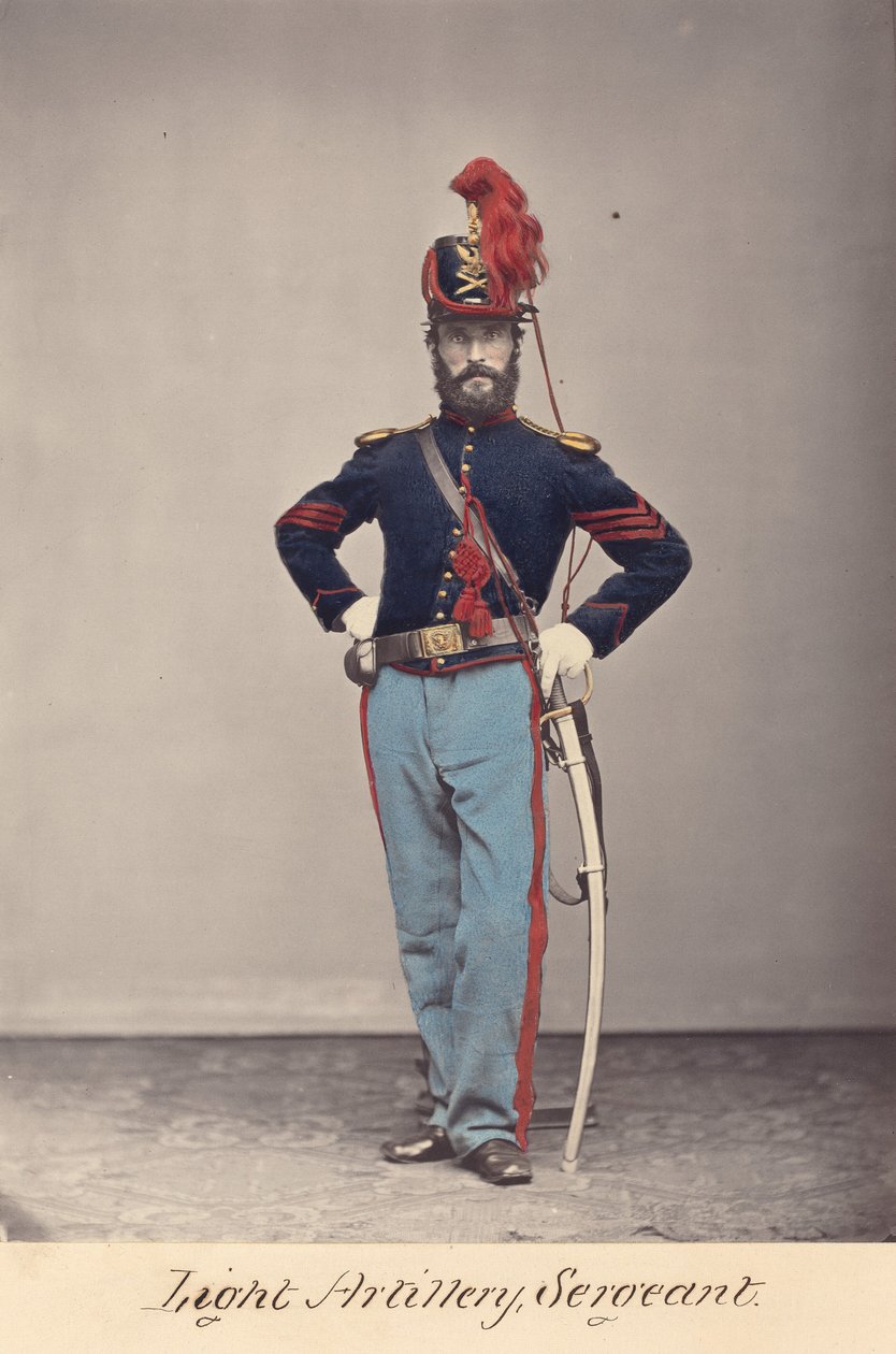 Lett artilleri, sersjant av O.H. Willard
