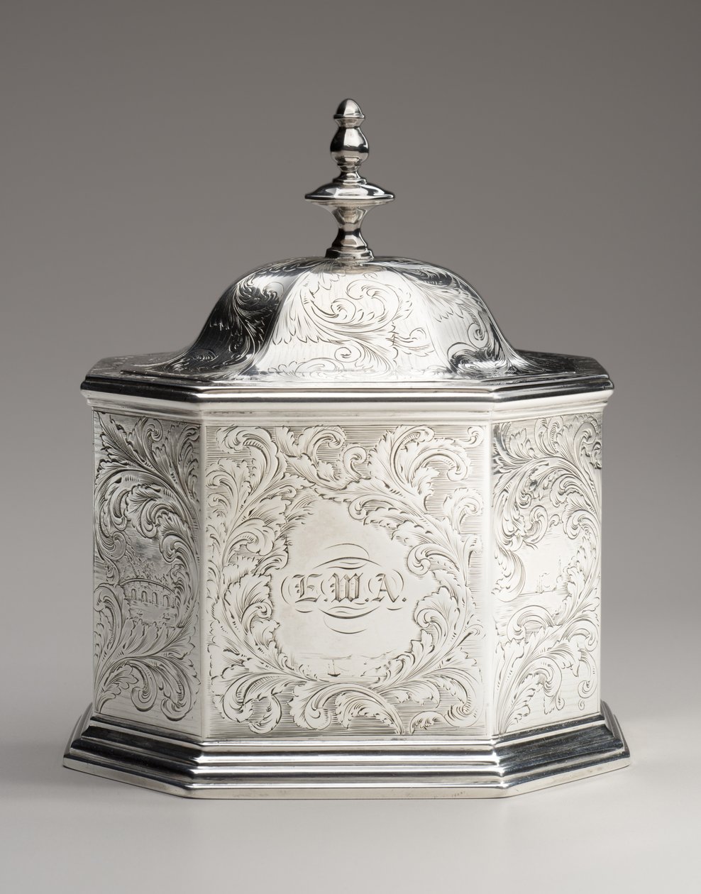 Tebeholder, 1845 av Obadiah Rich