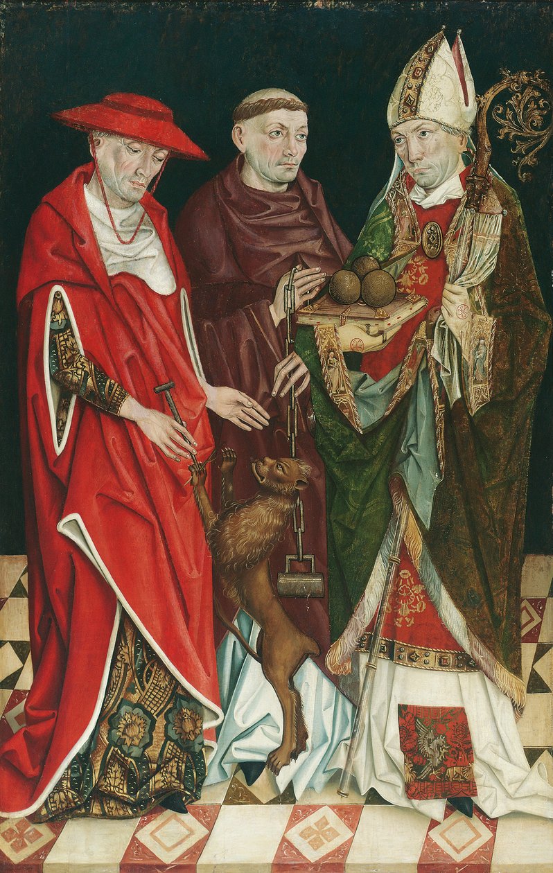 helvete Jerome, Leonhard og Nicholas av Oberösterreichischer Maler