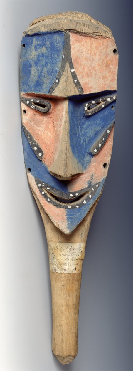 Tenon maske, fra Ile de Vao, Ny-Caledonia, 11-19. århundre (malt tre) av Oceanic