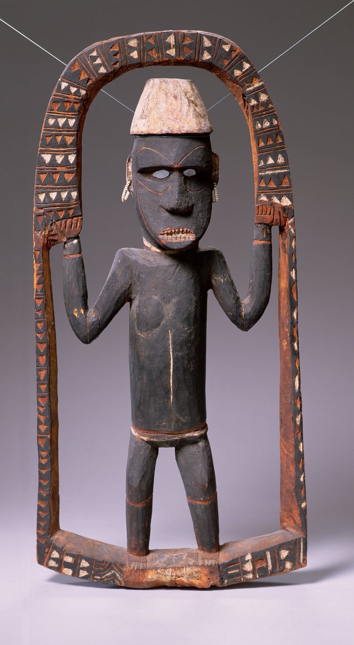 Figur fra Canoe House, Salomonøyene (tre) av Oceanic