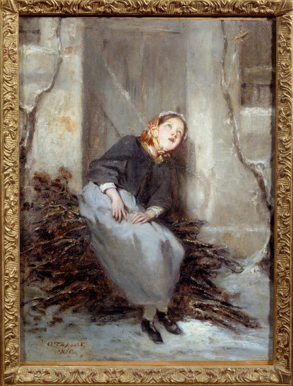 Trebæreren Maleri av Octave Tassaert (1800-1874) 1855 Caen, Museum of Fine Arts av Octave Tassaert