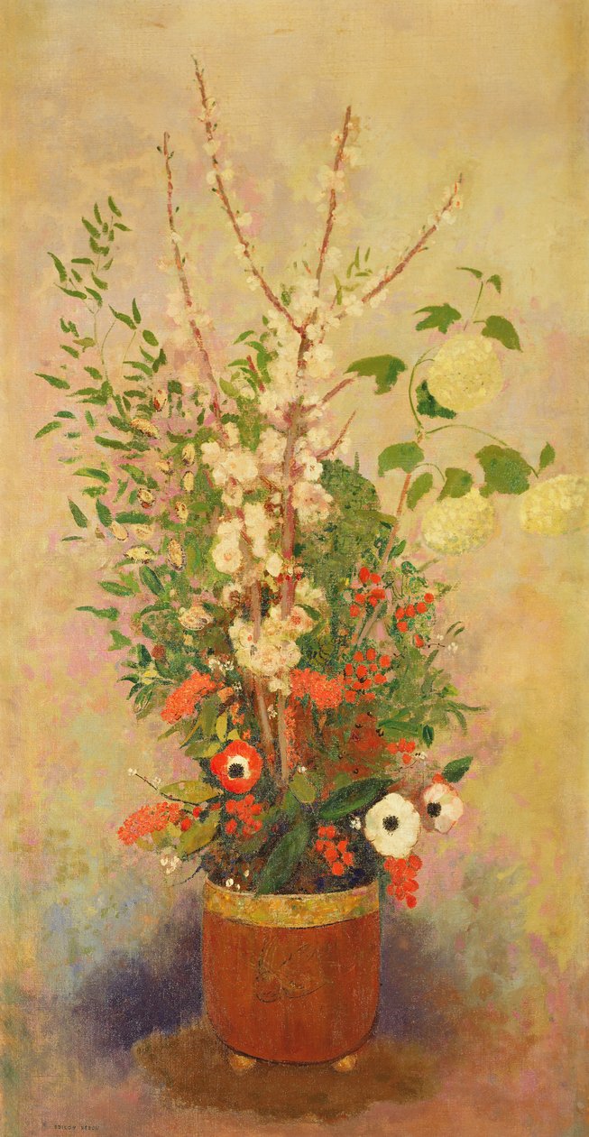 Blomster, ca. 1905-6 av Odilon Redon