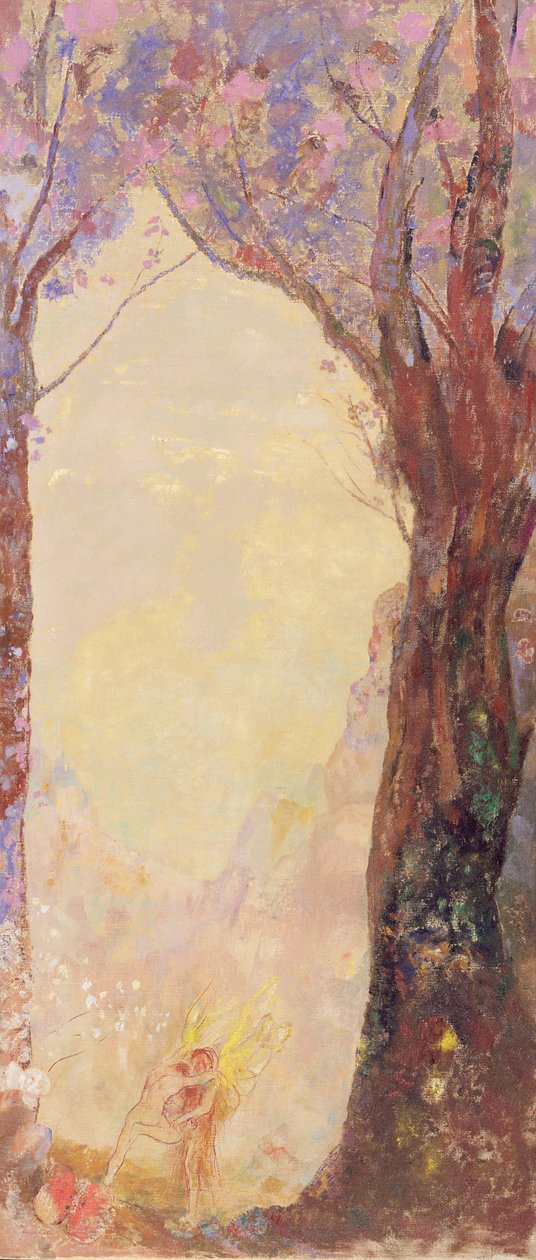 Jacob Wrestling with an Angel, ca. 1905-10 av Odilon Redon