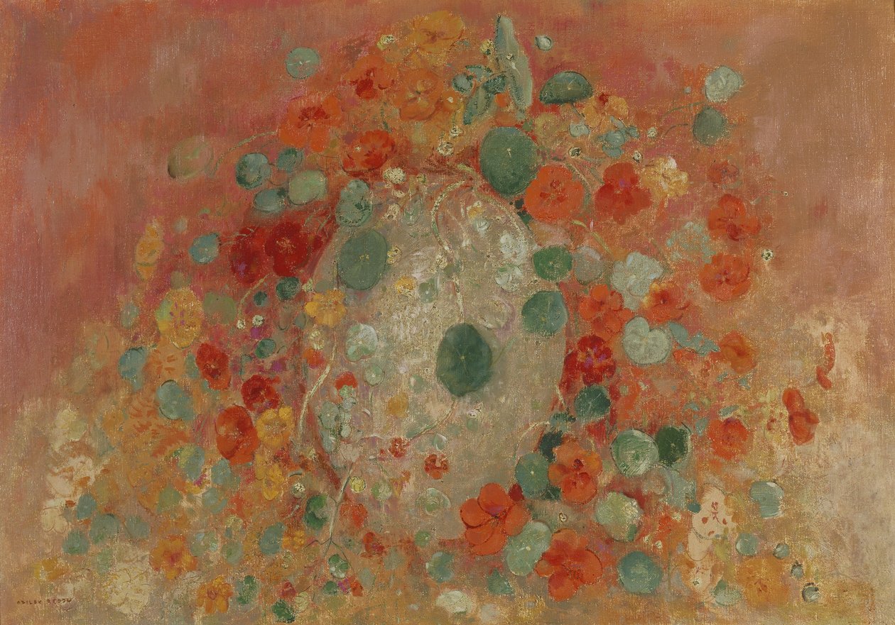 Nasturtiums, 1905 av Odilon Redon