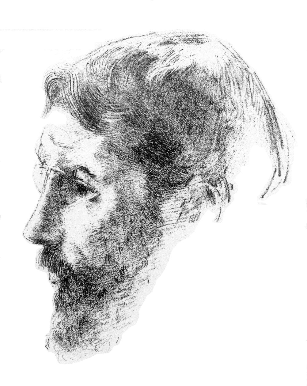 Portrett av Bonnard (Artists Proof) av Odilon Redon