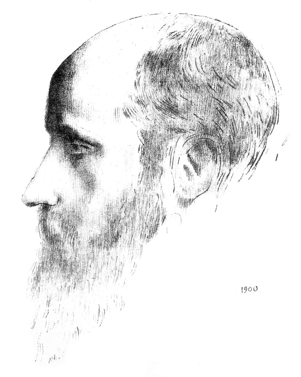 Portrett av Vuillard (Artists Proof) av Odilon Redon