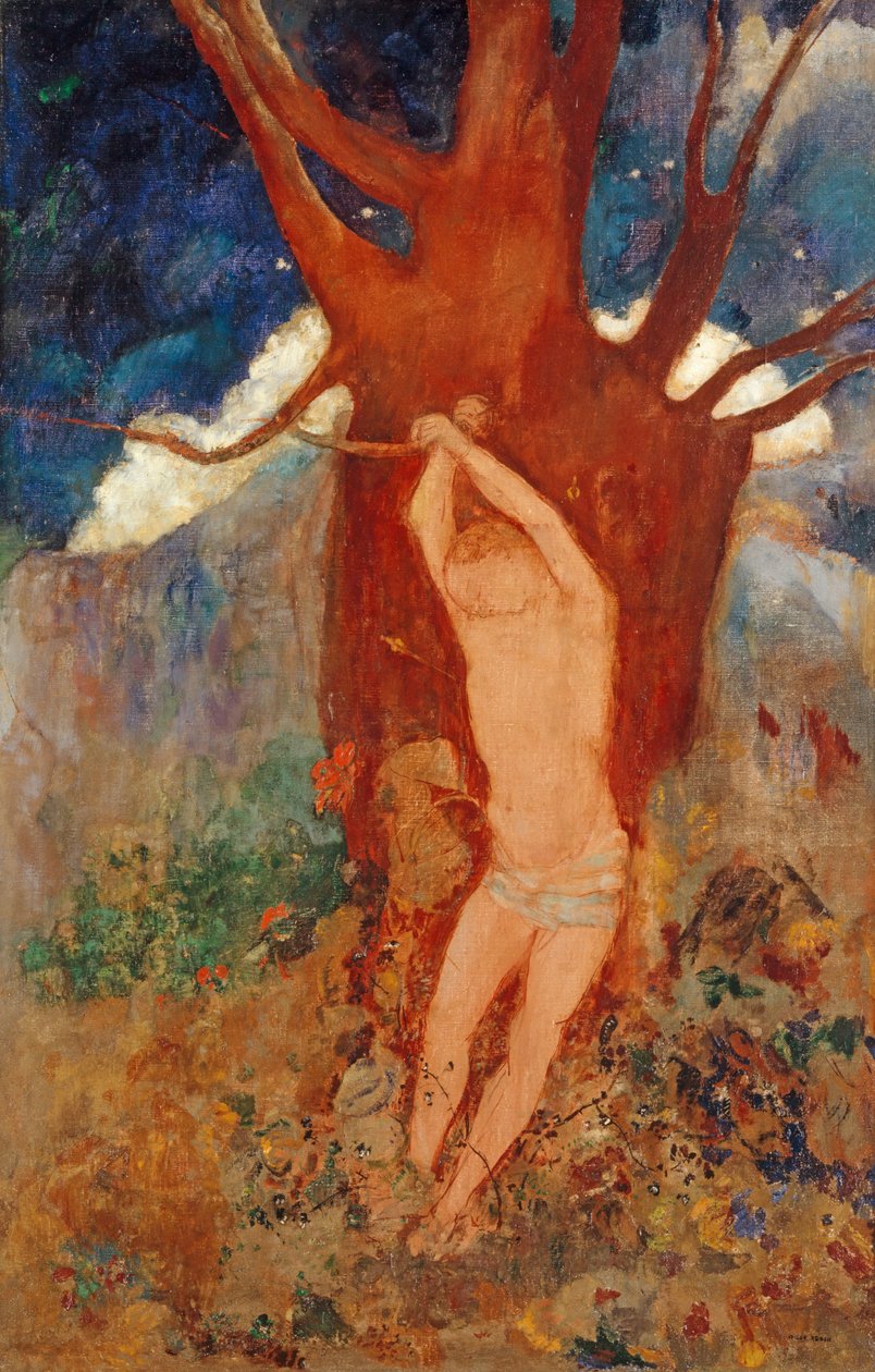 Saint Sebastian, 1910 av Odilon Redon