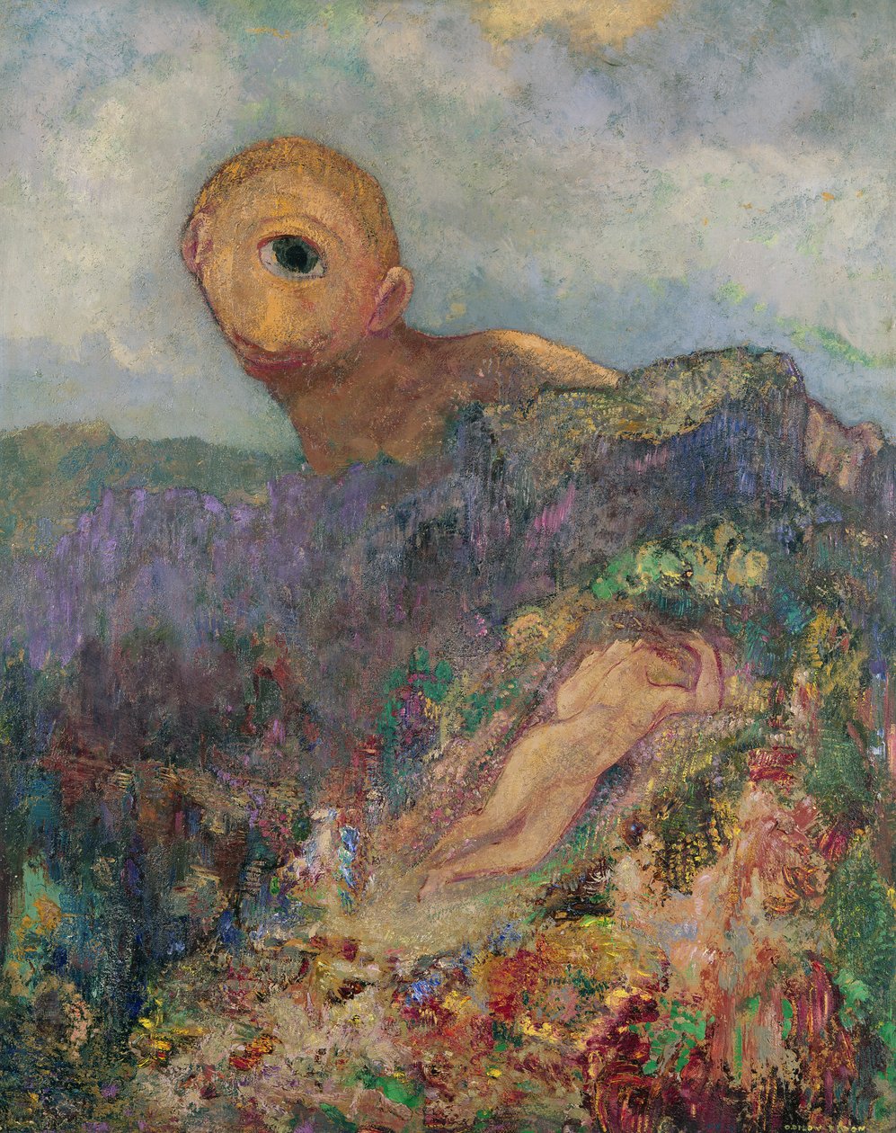 Kyklopen, ca. 1914 av Odilon Redon