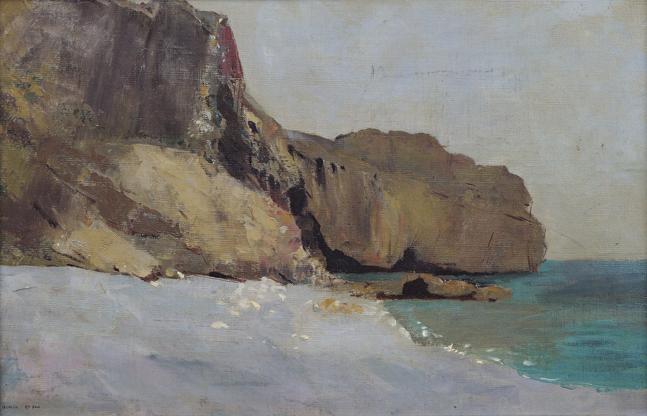 The Rocks at Vallieres, nær Royan av Odilon Redon