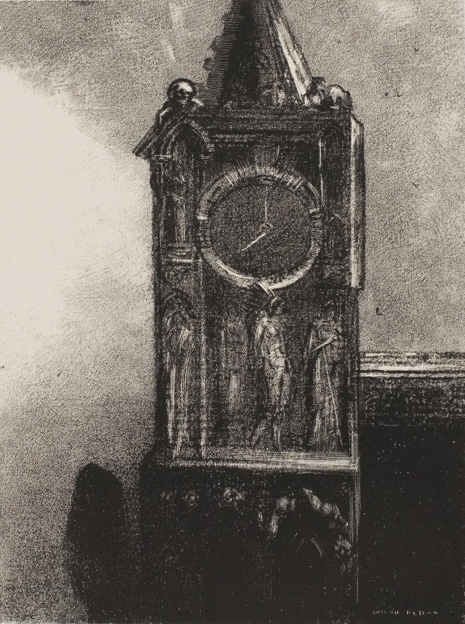 En klokke ringte i tårnet, fra The Juror av Odilon Redon
