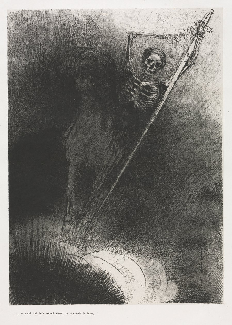 Og hans navn som satt på ham var døden av Odilon Redon