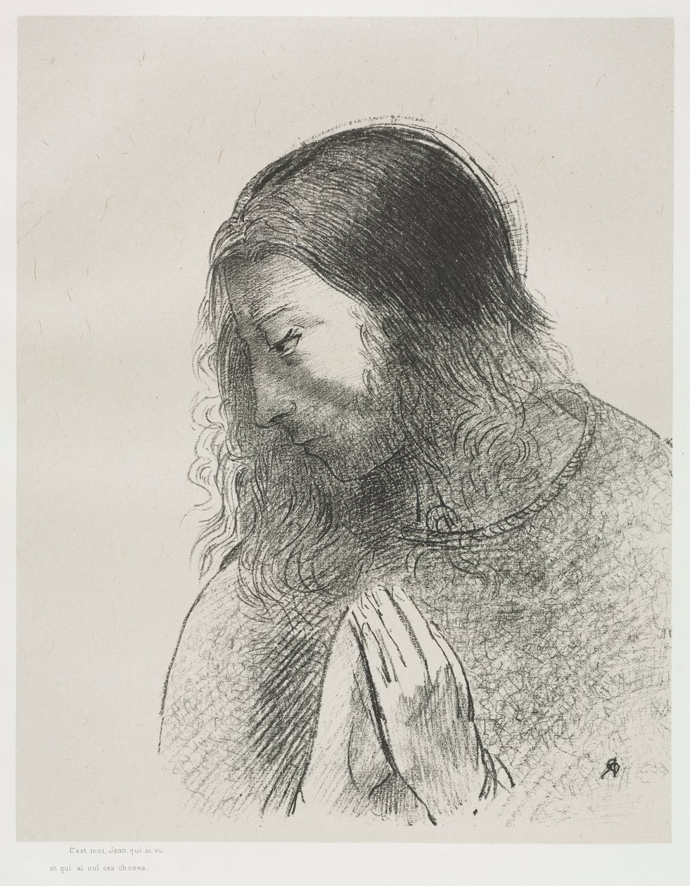 Og jeg, John, så disse tingene, og hørte dem av Odilon Redon