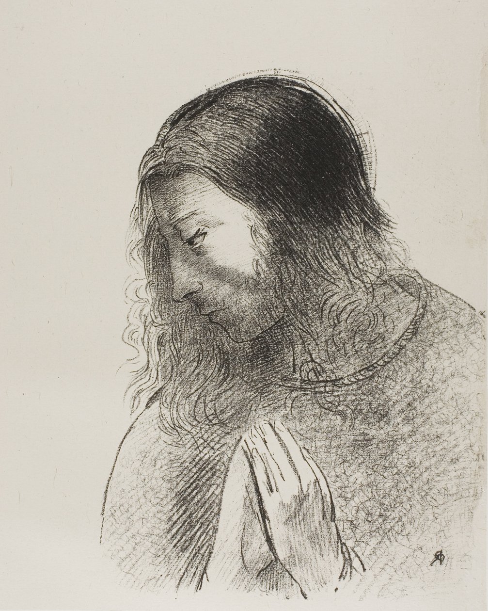 Og jeg John så disse tingene og hørte dem, plate 12 av 12 av Odilon Redon