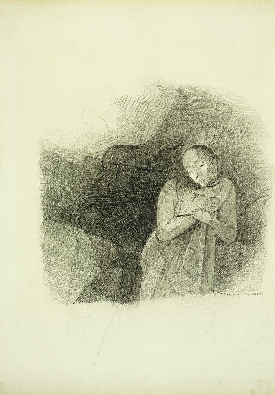 Åpenbaring, 1870-75 av Odilon Redon