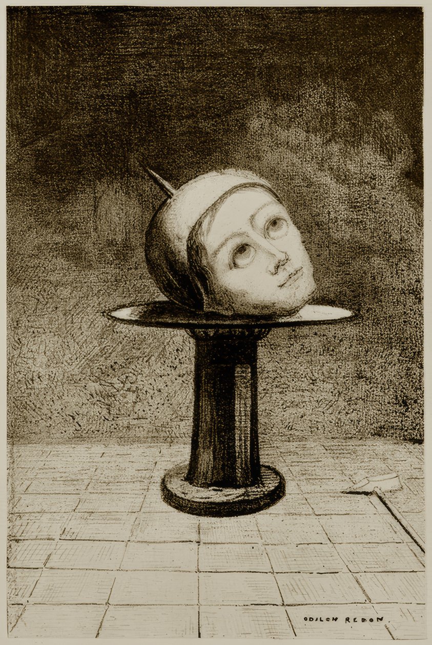 På skallet av Odilon Redon