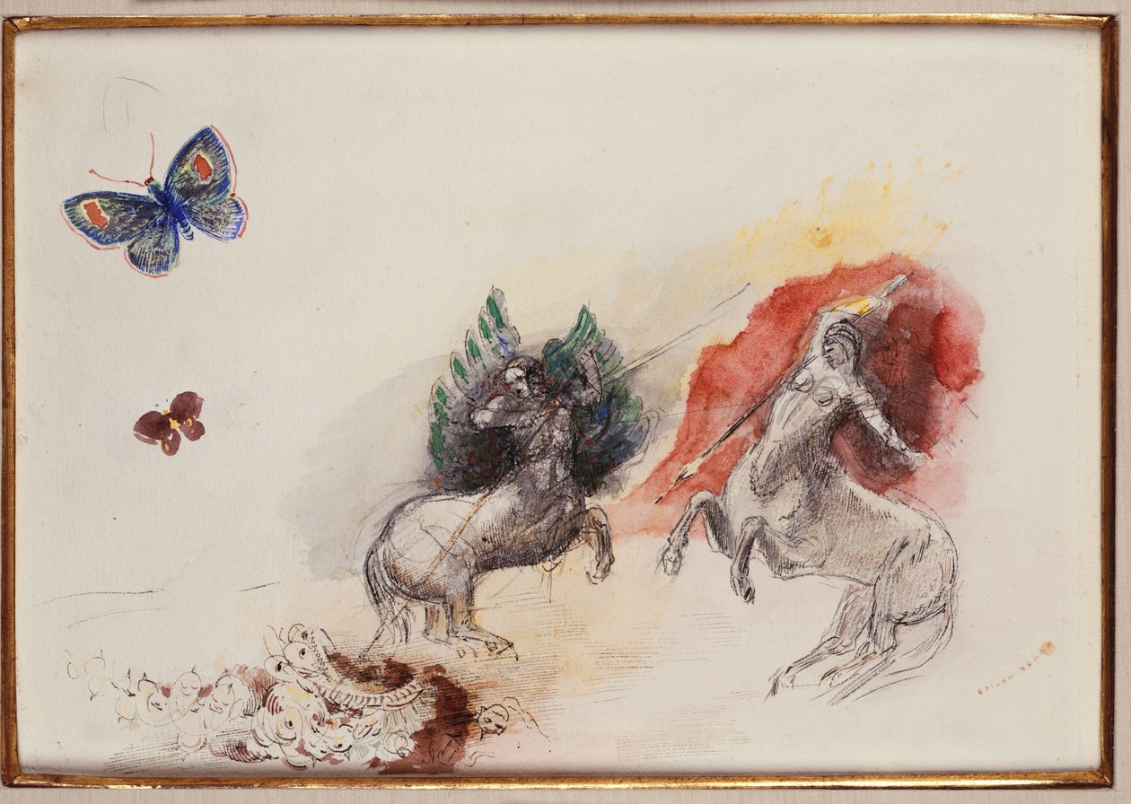 Slaget ved Kentaurene av Odilon Redon