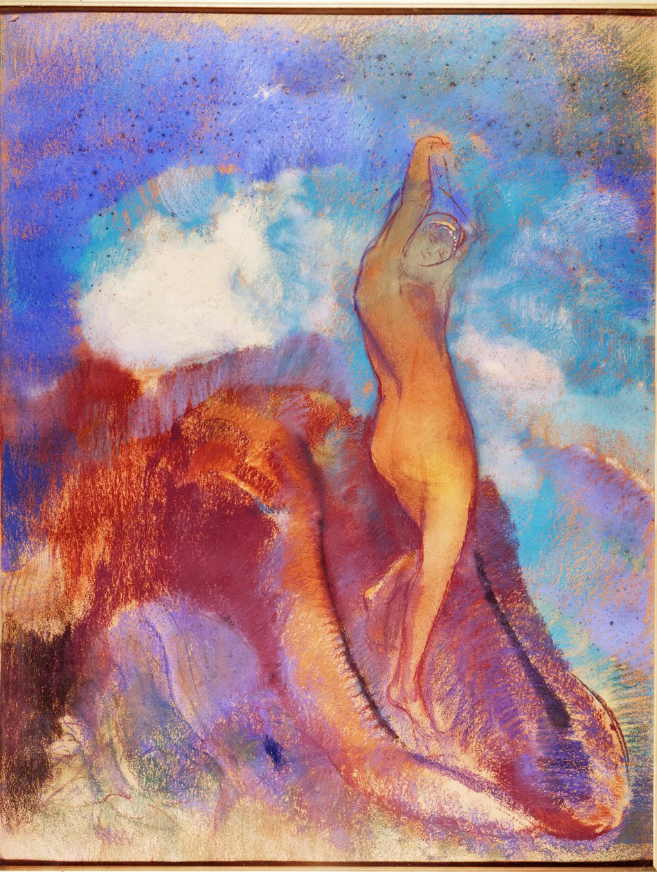 Venus#39; fødsel (gouache) av Odilon Redon