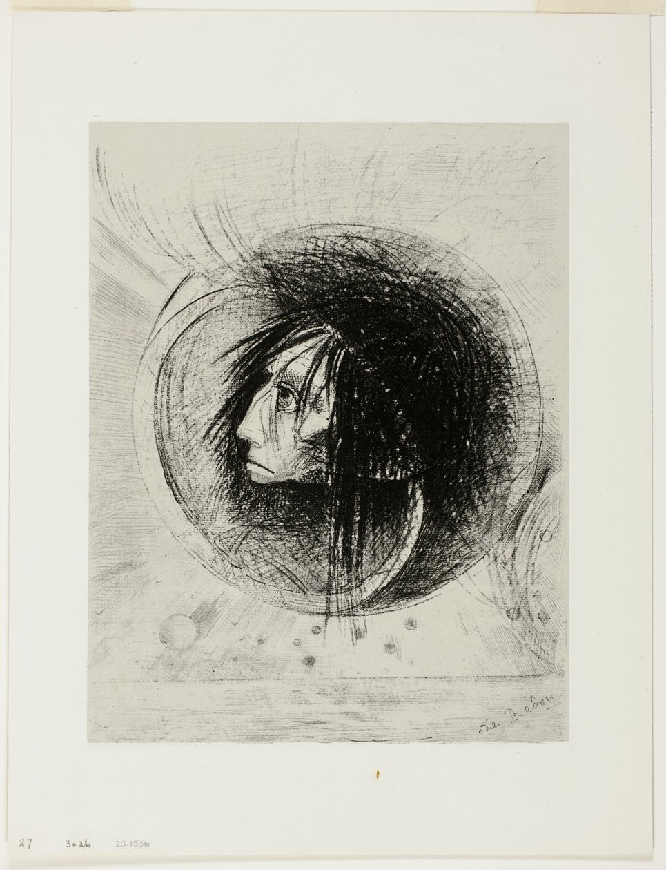Blossoming, tallerken en fra In Dreams av Odilon Redon