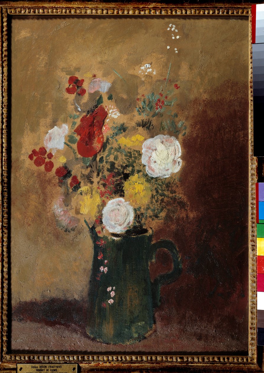 Buketter med blomster Maleri av Odilon Redon (1840-1916) Bordeaux fra 1800-tallet, Musee des Beaux Arts av Odilon Redon