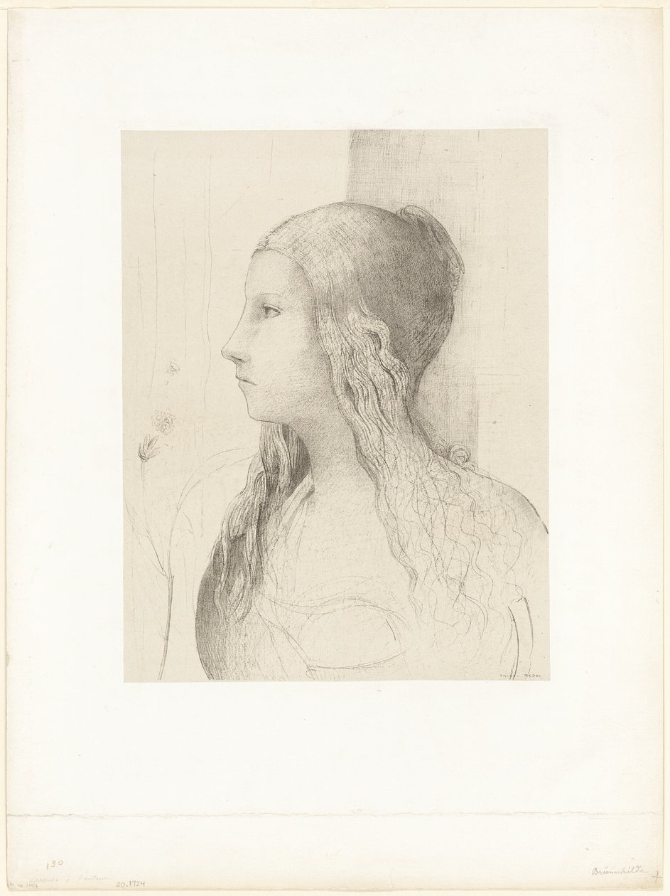 Brünnhilde (Amurgul zeilor) norvegiană av Odilon Redon