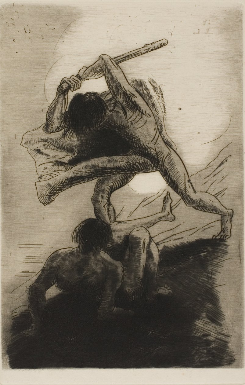 Kain og Abel av Odilon Redon