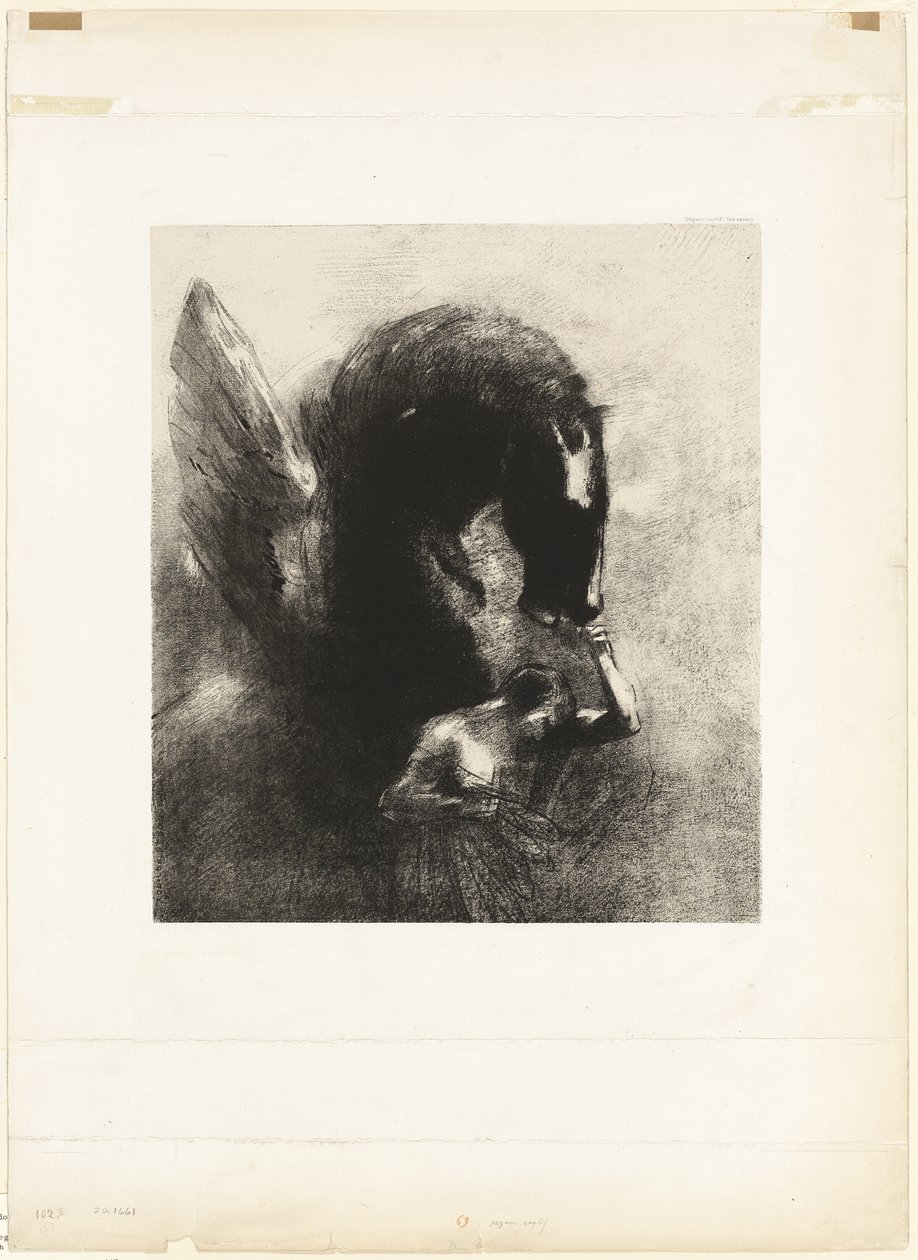 Fange Pegasus av Odilon Redon