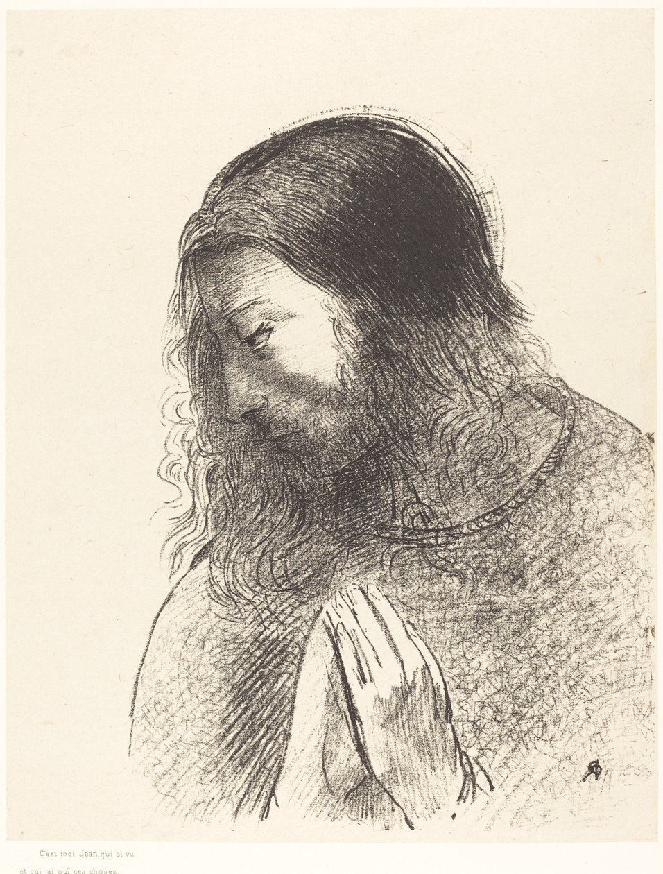 Det er jeg, Johannes, som så og hørte disse tingene (Og jeg, Johannes, så disse tingene og hørte dem av Odilon Redon