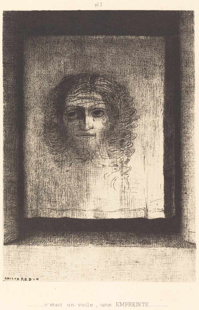 Det var et slør, et avtrykk (Det var et slør, et avtrykk) av Odilon Redon