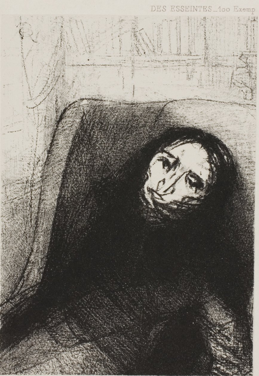 Des Esseintes, Frontispice for A Rebours av J.K. Huysmans av Odilon Redon