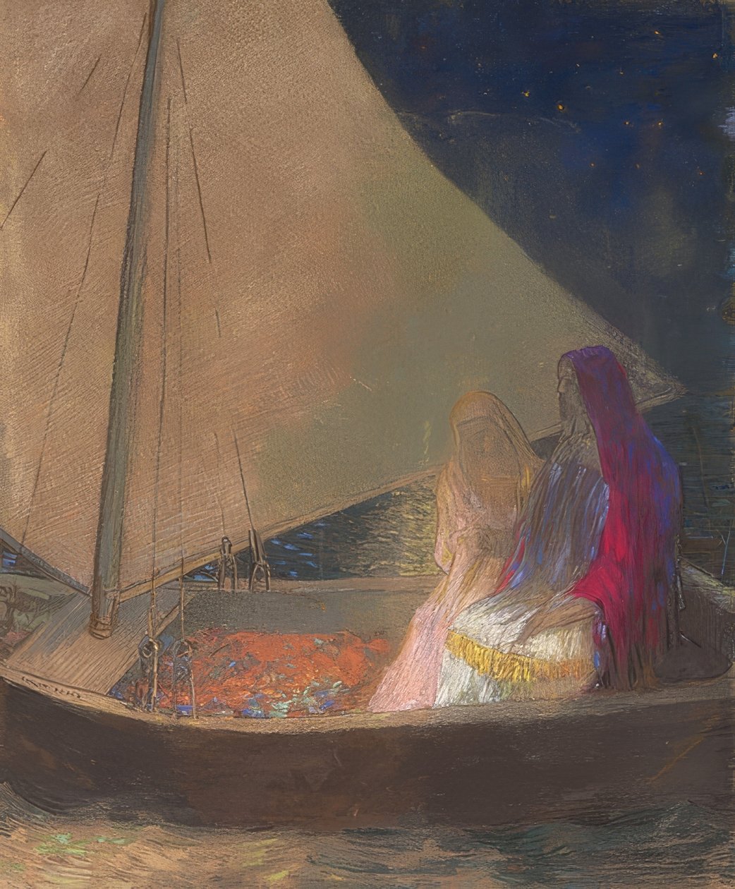 Barken. Rundt 1902 av Odilon Redon