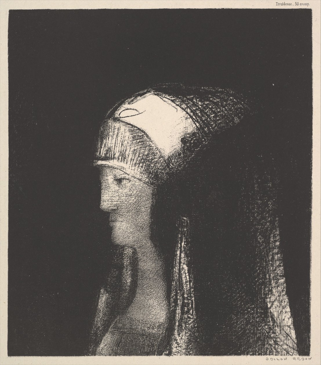 Druidesse, 1891. av Odilon Redon