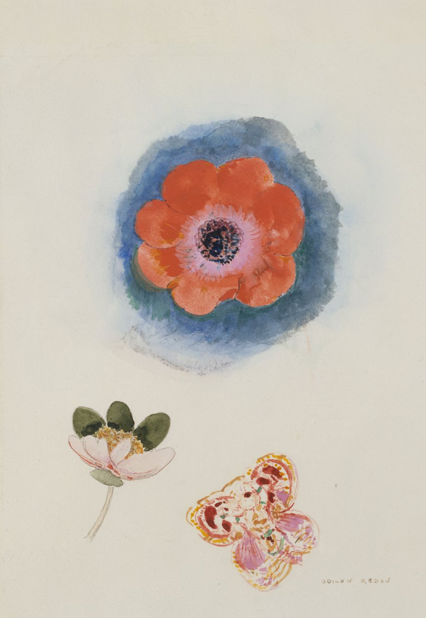 Blumenstudie av Odilon Redon