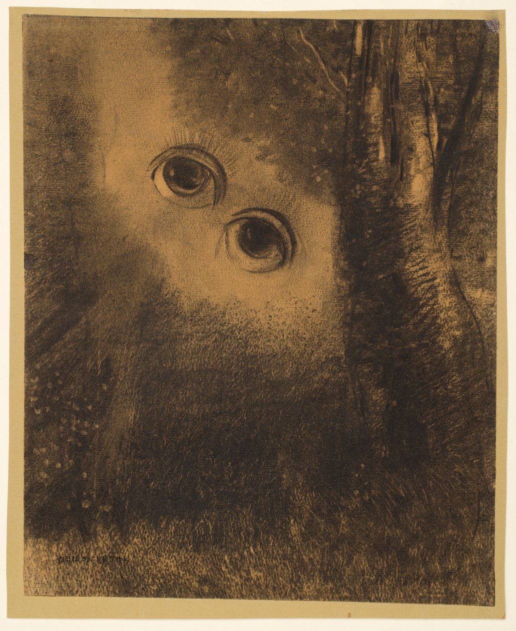 Øyne i skogen av Odilon Redon