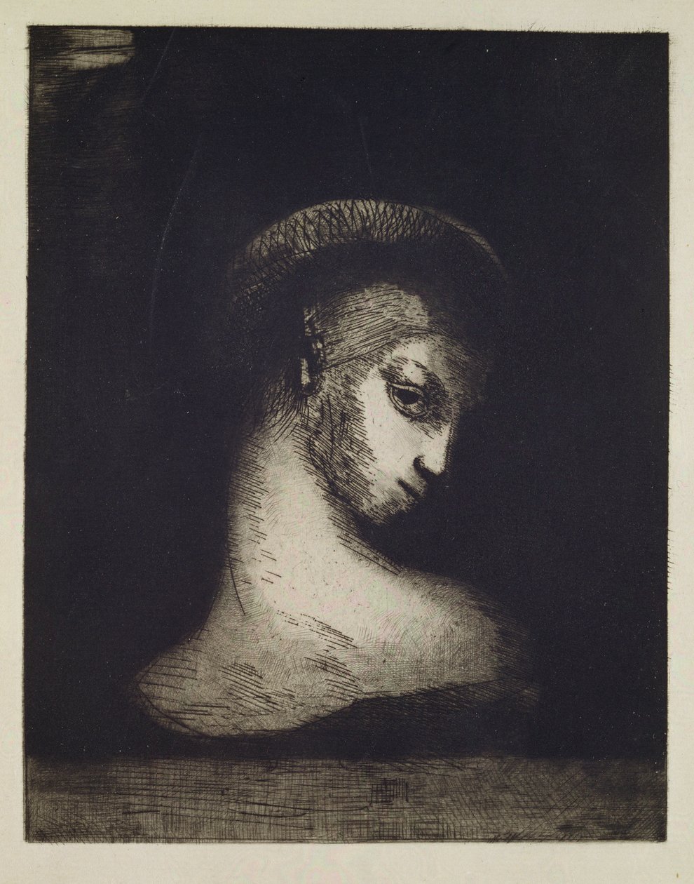 Kvinnelig hode av Odilon Redon