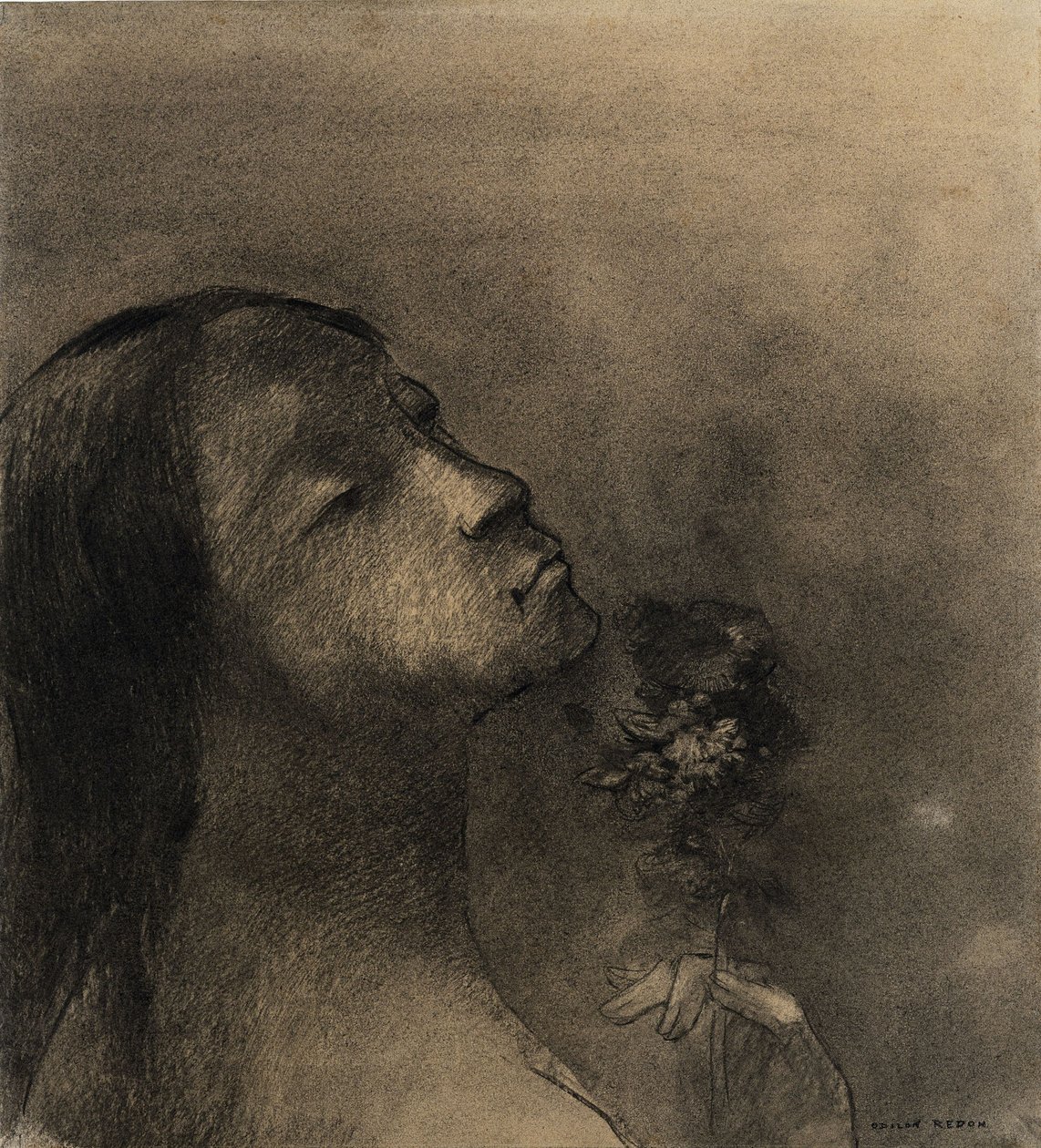 Ondskapens blomst av Odilon Redon