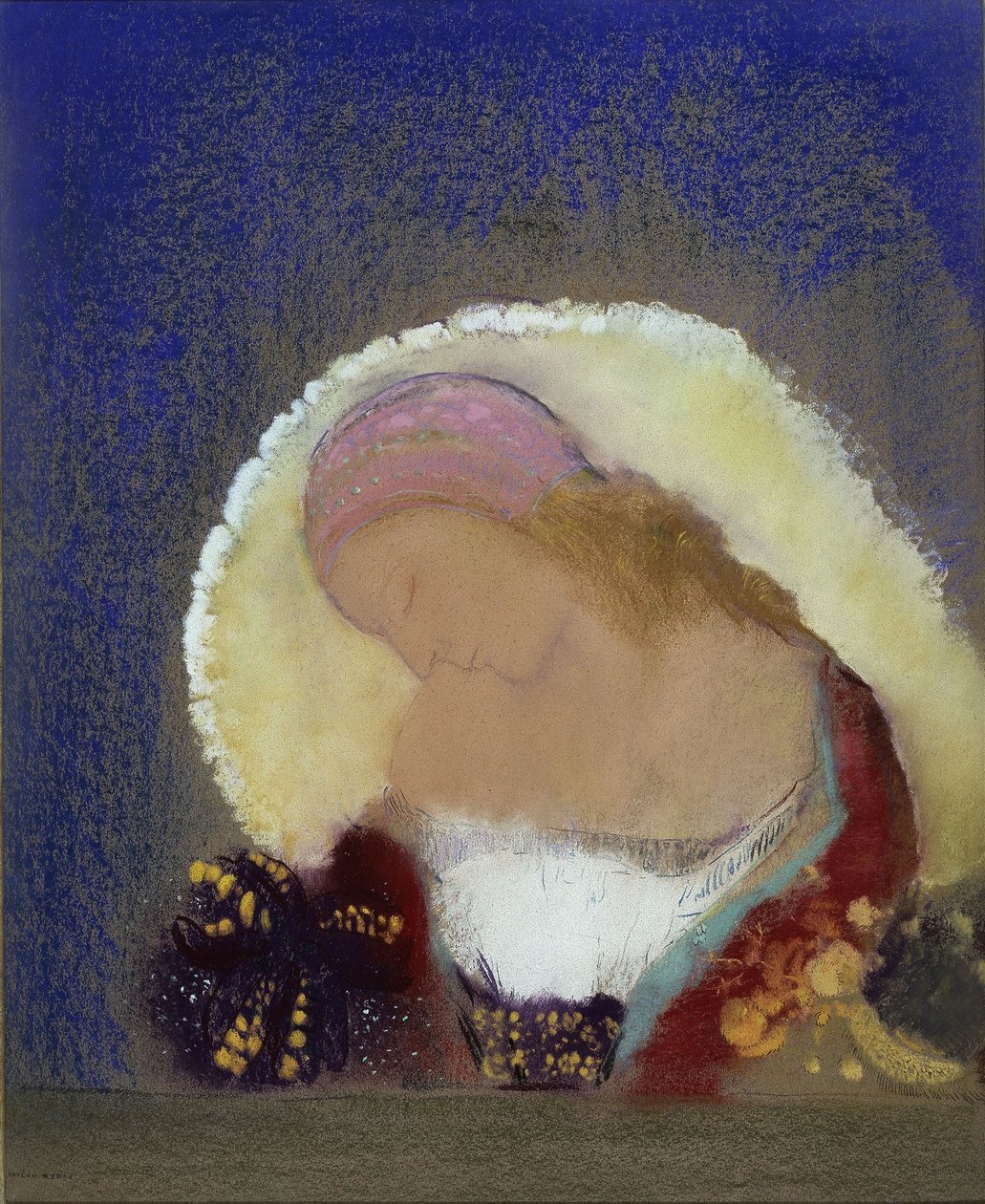 Opplyst blomst av Odilon Redon