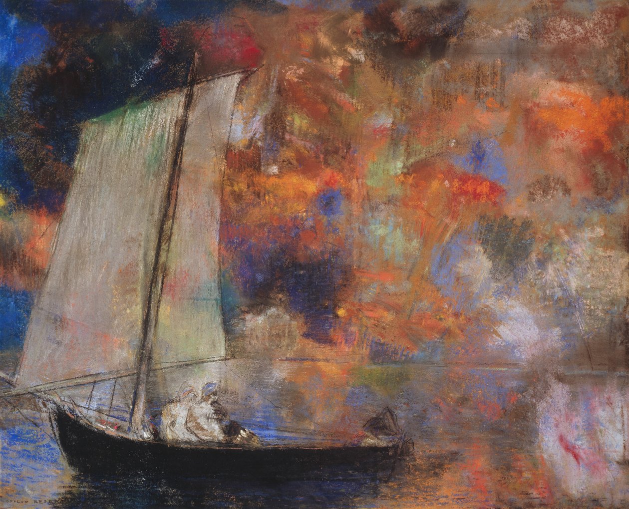 Blomsterskyer av Odilon Redon