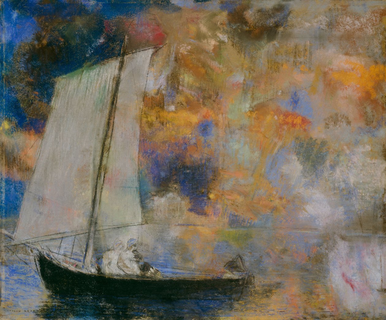 Blomsterskyer av Odilon Redon
