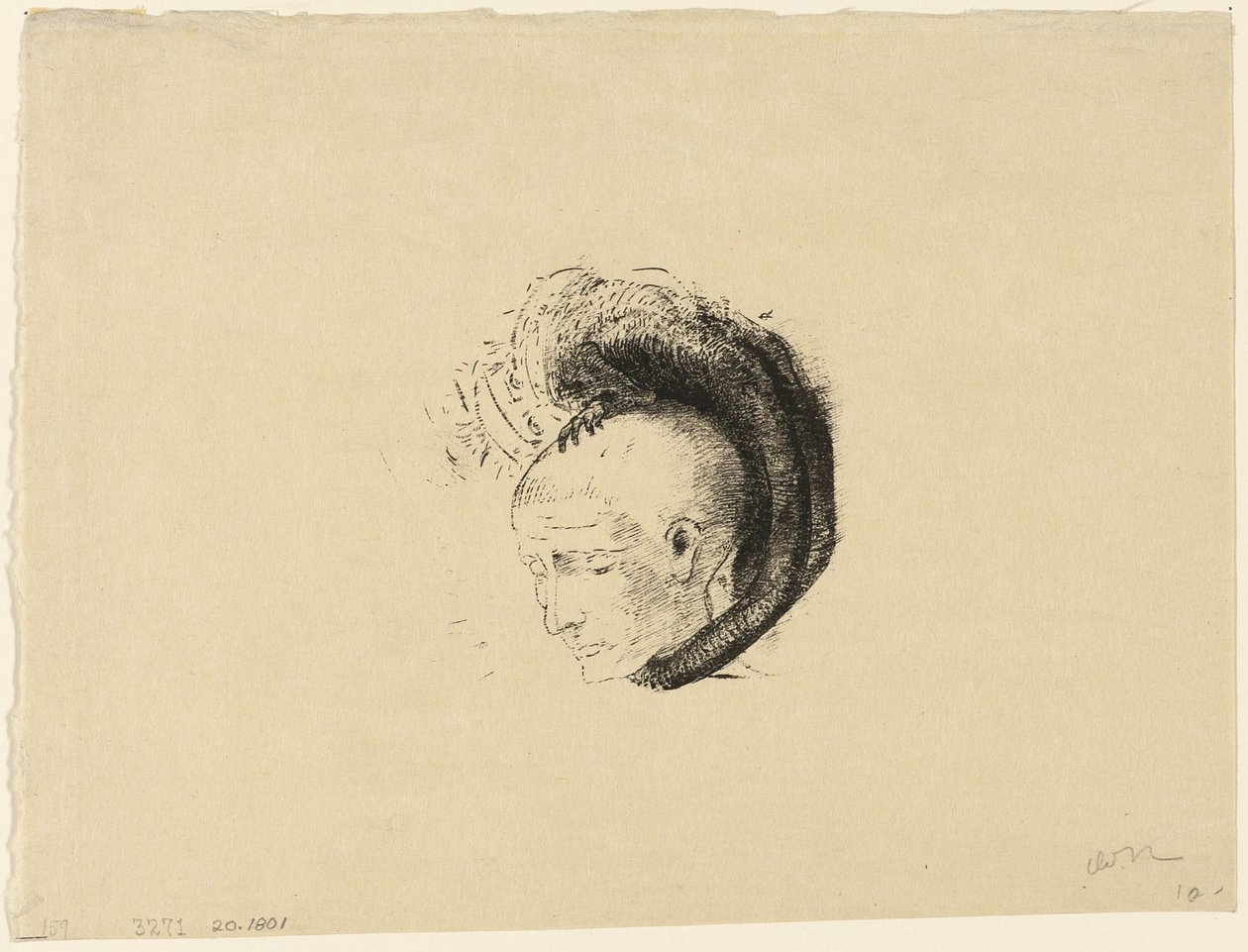 Frontispice for The Idealist Movement in Painting av André Mellerio av Odilon Redon