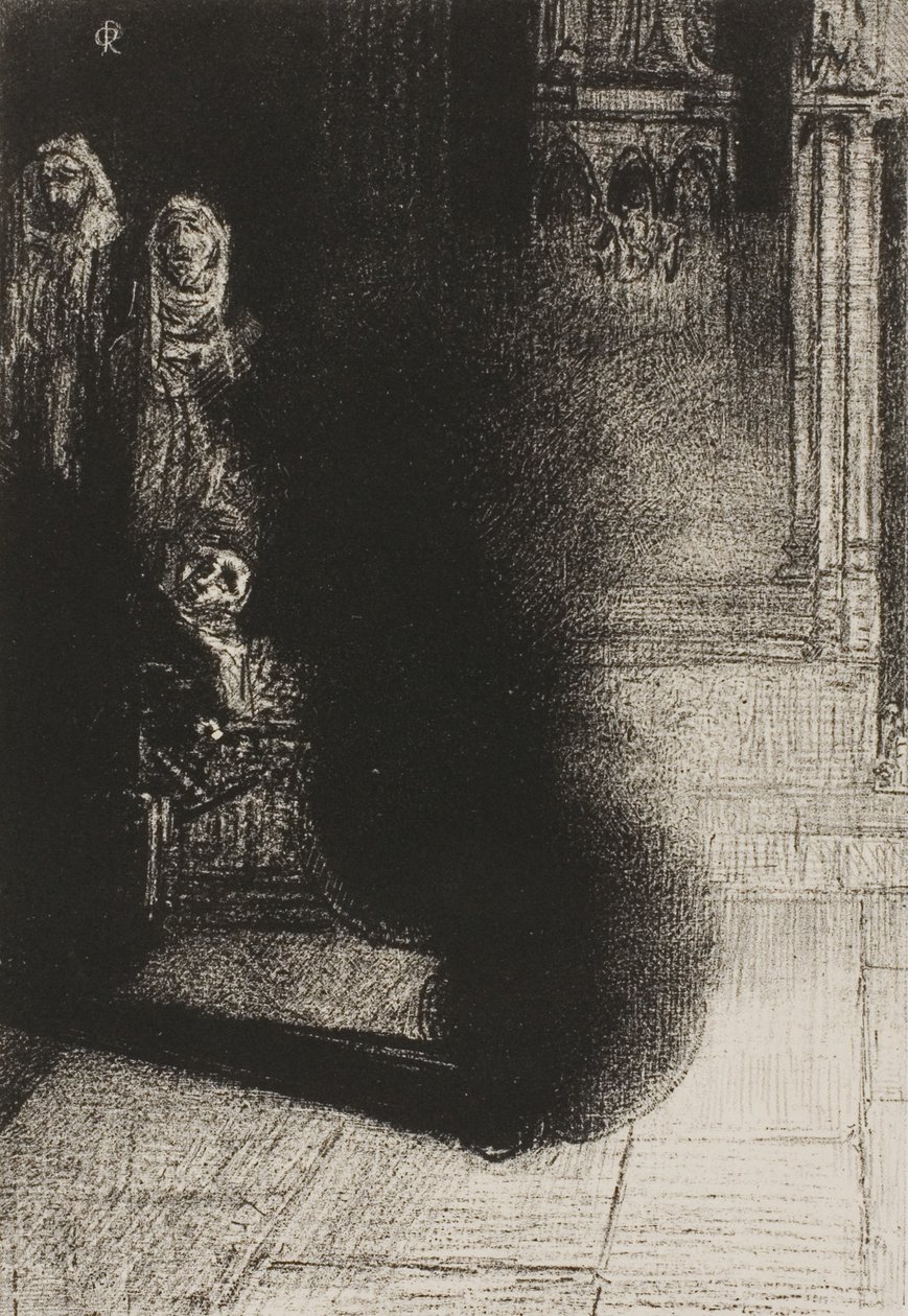 Frontispice for Les Flambeaux noirs av Emile Verhaeren av Odilon Redon