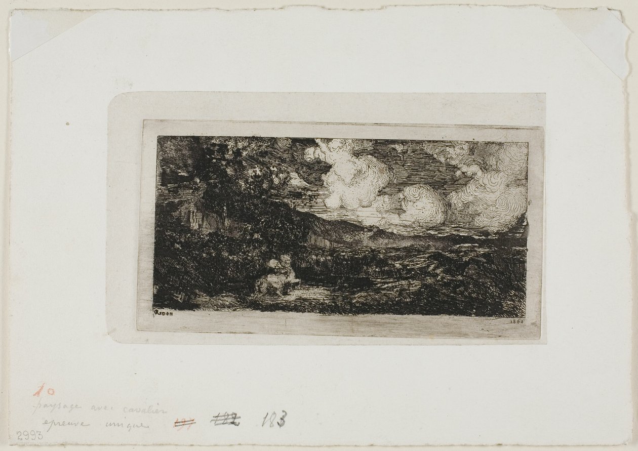 Galopperende rytter av Odilon Redon