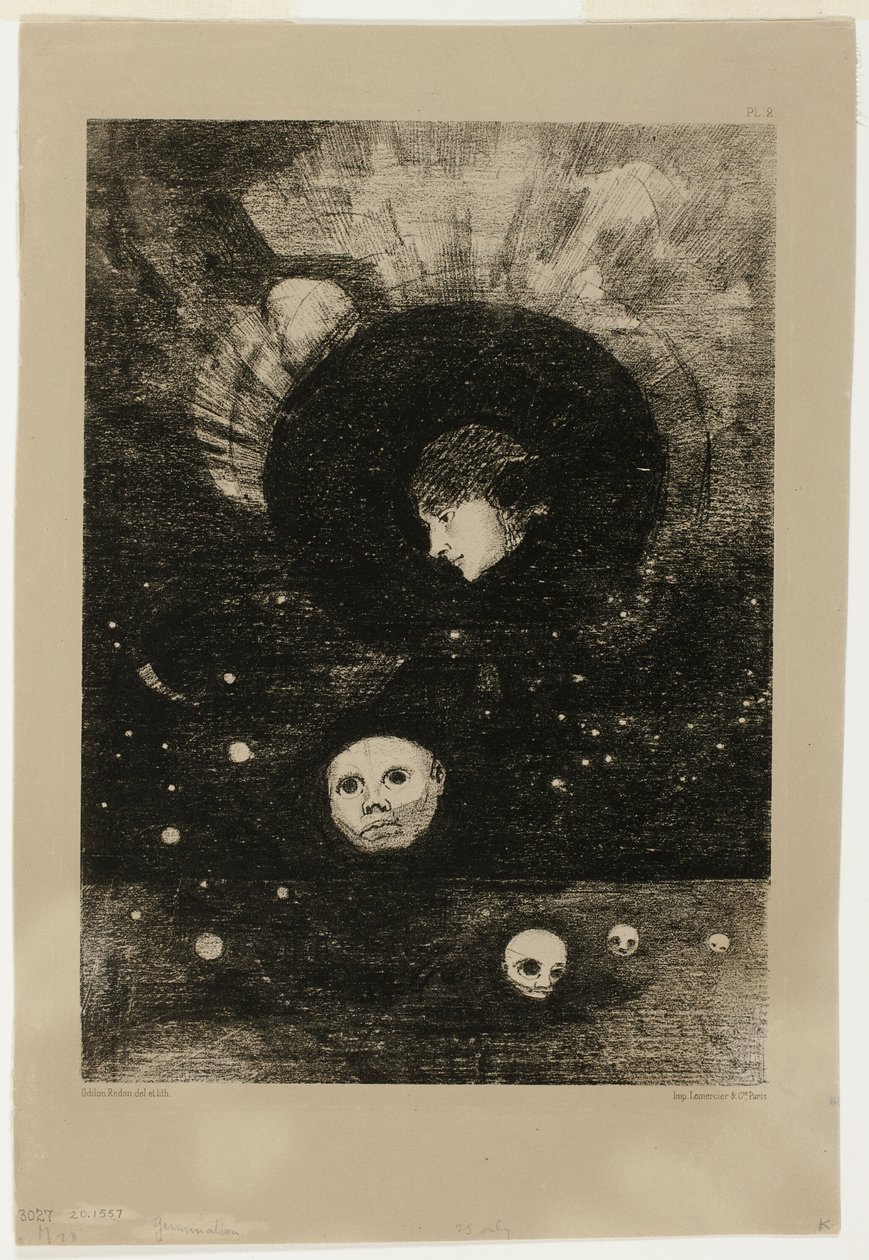 Spiring, tallerken to fra In Dreams av Odilon Redon