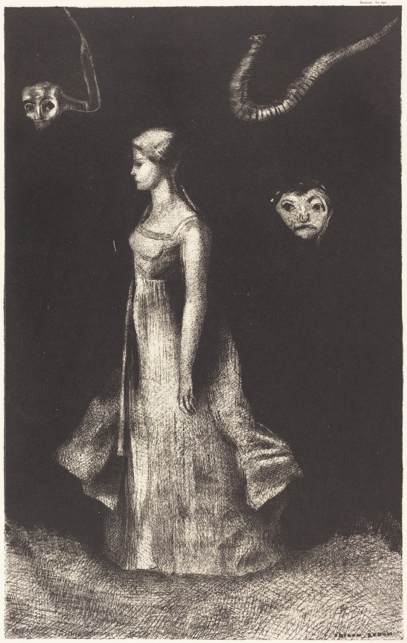 Besettelse (Tvangstanke) av Odilon Redon