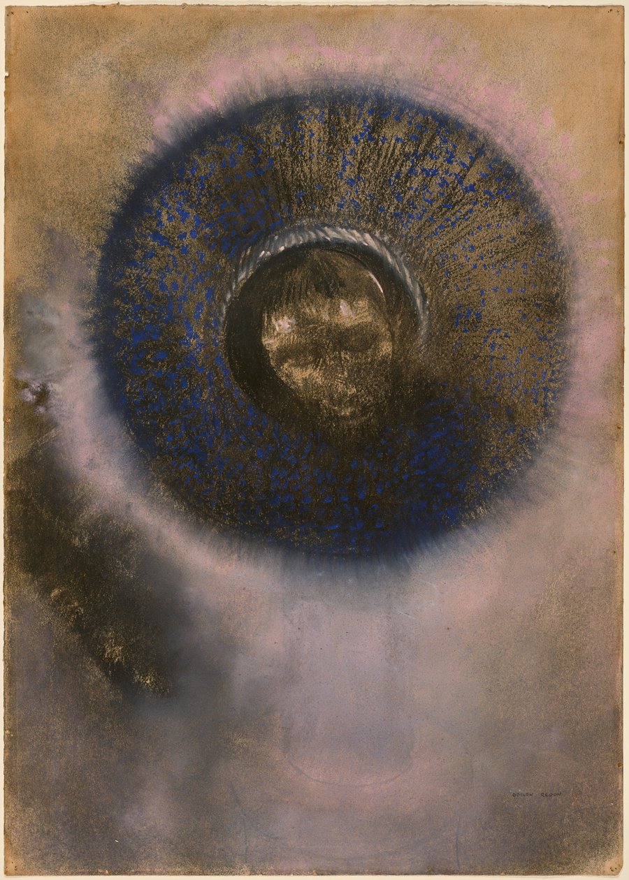 Hode i en glorie av Odilon Redon
