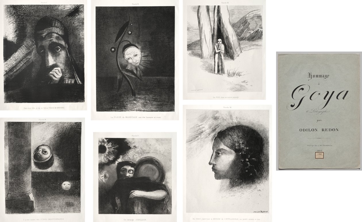 Hyllest til Goya av Odilon Redon