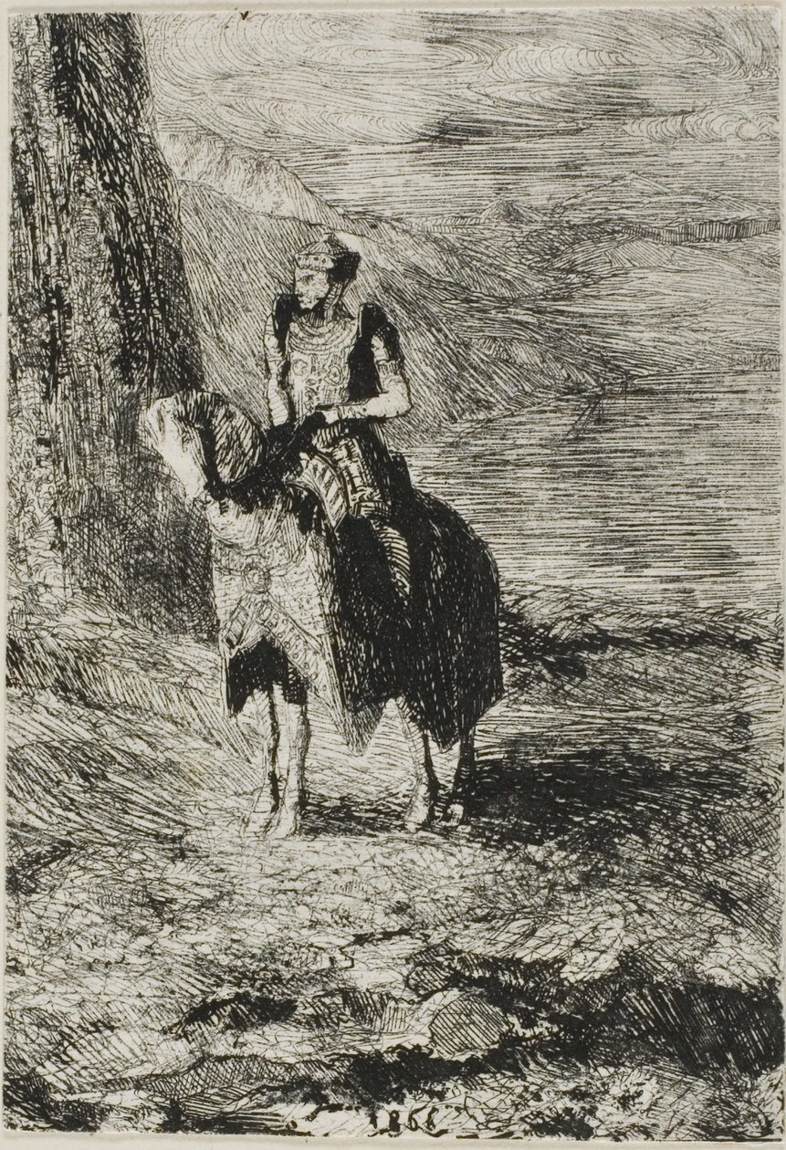 Rytter venter av Odilon Redon