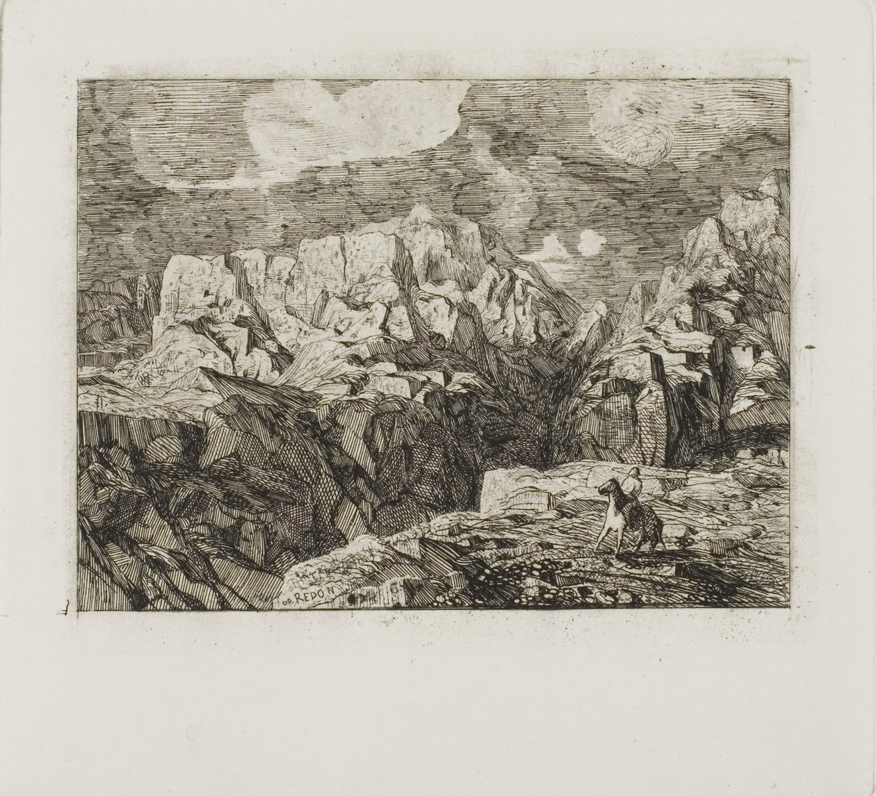 Rytter i fjellet av Odilon Redon